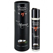 Массажное масло с ароматом кокоса Huile de Massage Gourmande Coco - 59 мл. - Plaisir Secret - купить с доставкой в Воронеже