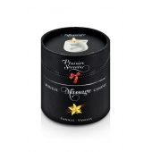 Массажная свеча с ароматом ванили Bougie Massage Gourmande Vanille - 80 мл. - Plaisir Secret - купить с доставкой в Воронеже