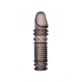 Дымчатая закрытая насадка ToyFa XLover с чешуйками и пупырышками - 13,5 см. - ToyFa - в Воронеже купить с доставкой