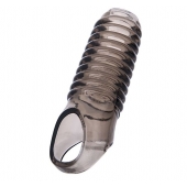 Дымчатая насадка с рёбрышками и подхватом мошонки ToyFa XLover - 12,5 см. - ToyFa - в Воронеже купить с доставкой