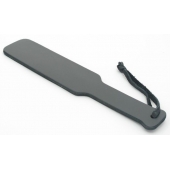 Чёрная кожаная пхопушка - 30,5 см. - БДСМ Арсенал - купить с доставкой в Воронеже