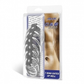 Хомут на пенис из 7 колец 7 Ring Gates Of Hell - BlueLine - купить с доставкой в Воронеже