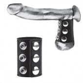 Утяжка на пенис на кнопочках 100% PVC STRAP WITH METAL SNAP - BlueLine - купить с доставкой в Воронеже