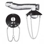 Утяжка-парашют на мошонку 3.5  Parachute Ball Stretcher - BlueLine - купить с доставкой в Воронеже