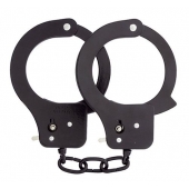 Чёрные наручники из листового металла BONDX METAL CUFFS BLACK - Dream Toys - купить с доставкой в Воронеже