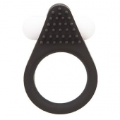 Чёрное эрекционное кольцо LIT-UP SILICONE STIMU RING 1 BLACK - Dream Toys - в Воронеже купить с доставкой