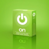 Цветные ароматизированные презервативы ON) Fruit   Color - 3 шт. - ON) - купить с доставкой в Воронеже