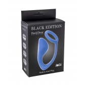Синее эрекционное кольцо с анальной пробкой Button Anal Plug - Lola Games - в Воронеже купить с доставкой