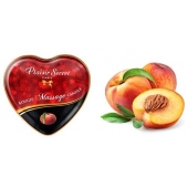 Массажная свеча с ароматом персика Bougie Massage Candle - 35 мл. - Plaisir Secret - купить с доставкой в Воронеже
