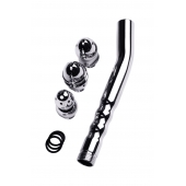 Металлический анальный душ с тремя насадками - ToyFa - купить с доставкой в Воронеже