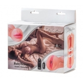 Двусторонний мастурбатор с вибропулей Satisfaction Babylicious - Lola Games - в Воронеже купить с доставкой