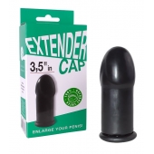 Чёрный латексный удлинитель пениса 3.5 in - Sitabella - в Воронеже купить с доставкой