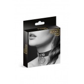 Узенький ошейник из полиуретана с кольцом - Bijoux Pour Toi - купить с доставкой в Воронеже