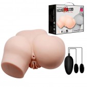 Телесный полуторс с двумя любовными тоннелями и вибрацией - Baile - в Воронеже купить с доставкой