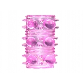 Розовая насадка на пенис Rings Armour - Lola Games - в Воронеже купить с доставкой