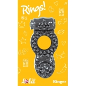 Чёрное эрекционное кольцо Rings Ringer - Lola Games - в Воронеже купить с доставкой
