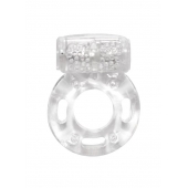 Прозрачное эрекционное кольцо с вибрацией Rings Axle-pin - Lola Games - в Воронеже купить с доставкой