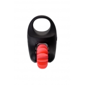 Чёрно-красное эрекционное виброкольцо Erotist - Erotist Adult Toys - в Воронеже купить с доставкой