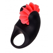 Чёрно-красное эрекционное виброкольцо Erotist - Erotist Adult Toys - в Воронеже купить с доставкой