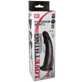 Чёрная насадка PLATINUM BENT 1 - LOVETOY (А-Полимер) - купить с доставкой в Воронеже