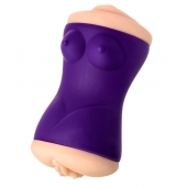 Двухсторонний мастурбатор JOS YARA в фиолетовой колбе - JOS - в Воронеже купить с доставкой