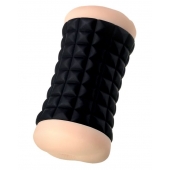 Двухсторонний мастурбатор JOS JANICE в черном цилиндре - JOS - в Воронеже купить с доставкой