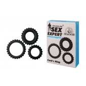 Набор из 3 эрекционных колец Sex Expert - Sex Expert - в Воронеже купить с доставкой