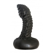 Чёрный анальный плаг с пупырышками для стимуляции простаты - 9,5 см. - LOVETOY (А-Полимер) - в Воронеже купить с доставкой