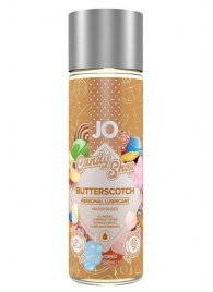 Смазка на водной основе Candy Shop Butterscotch с ароматом ирисок - 60 мл. - System JO - купить с доставкой в Воронеже