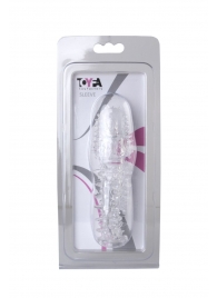 Прозрачная насадка с шишечками и шипами - 13,5 см. - Toyfa Basic - в Воронеже купить с доставкой