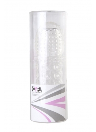 Прозрачная закрытая гелевая насадка - 13,5 см. - Toyfa Basic - в Воронеже купить с доставкой