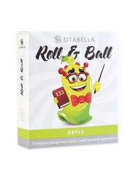 Стимулирующий презерватив-насадка Roll   Ball Apple - Sitabella - купить с доставкой в Воронеже