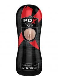 Мастурбатор-вагина Vibrating Pussy Stroker с вибрацией - Pipedream - в Воронеже купить с доставкой