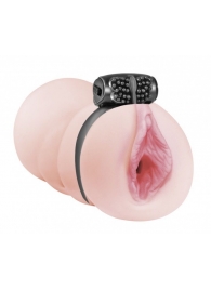 Мастурбатор-вагина с виброкольцом Satisfaction Darling - Lola Games - в Воронеже купить с доставкой