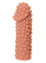 Телесная насадка на фаллос с бугорками KOKOS Extreme Sleeve 10 - 15,8 см. - KOKOS - в Воронеже купить с доставкой