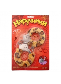 Металлические наручники с леопардовой плюшевой отделкой - Сима-Ленд - купить с доставкой в Воронеже