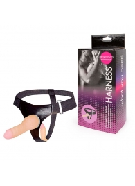 Страпон с вагинальной пробкой - 16,5 см. - Erowoman-Eroman - купить с доставкой в Воронеже