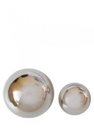 Серебристые вагинальные шарики Sexy Friend без шнурка - 1137