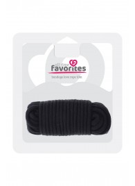 Черная веревка для связывания BONDX LOVE ROPE - 10 м. - Dream Toys - купить с доставкой в Воронеже