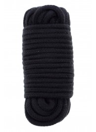 Черная веревка для связывания BONDX LOVE ROPE - 10 м. - Dream Toys - купить с доставкой в Воронеже