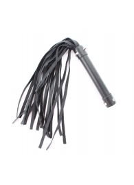 Черная длинная плеть с шипами - 55 см. - БДСМ Арсенал - купить с доставкой в Воронеже