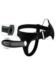 Полый страпон с вибрацией Myron - 18,5 см. - Baile - купить с доставкой в Воронеже