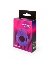 Фиолетовое эрекционное виброкольцо с бабочкой - Erowoman-Eroman - в Воронеже купить с доставкой