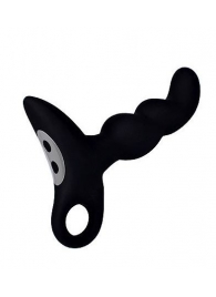 Черный силиконовый анальный вибромассажер-ёлочка Erokey - Erokay - в Воронеже купить с доставкой