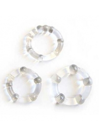 Набор из 3 прозрачных эрекционных колечек - Erowoman-Eroman - в Воронеже купить с доставкой