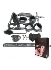 Чёрно-серебристый набор БДСМ - Notabu - купить с доставкой в Воронеже