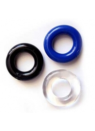 Набор из трех разноцветных эрекционных колец Erowoman-Eroman - Erowoman-Eroman - в Воронеже купить с доставкой