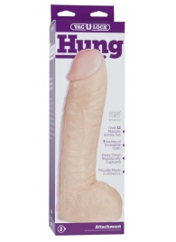 Огромная насадка-реалистик Vac-U-Lock Realistic Hung - 31,7 см. - Doc Johnson - купить с доставкой в Воронеже