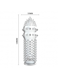 Закрытая прозрачная насадка Crystal sleeve - 14,2 см. - Erowoman-Eroman - в Воронеже купить с доставкой