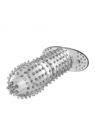 Закрытая прозрачная насадка Crystal sleeve - 12 см. - Erowoman-Eroman - в Воронеже купить с доставкой